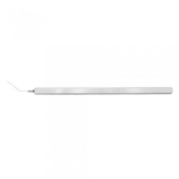 Kuglen Iris Hook and Lens Manipulator Push Pull Modle - Angled Stainless Steel, 11.5 cm - 4 1/2"